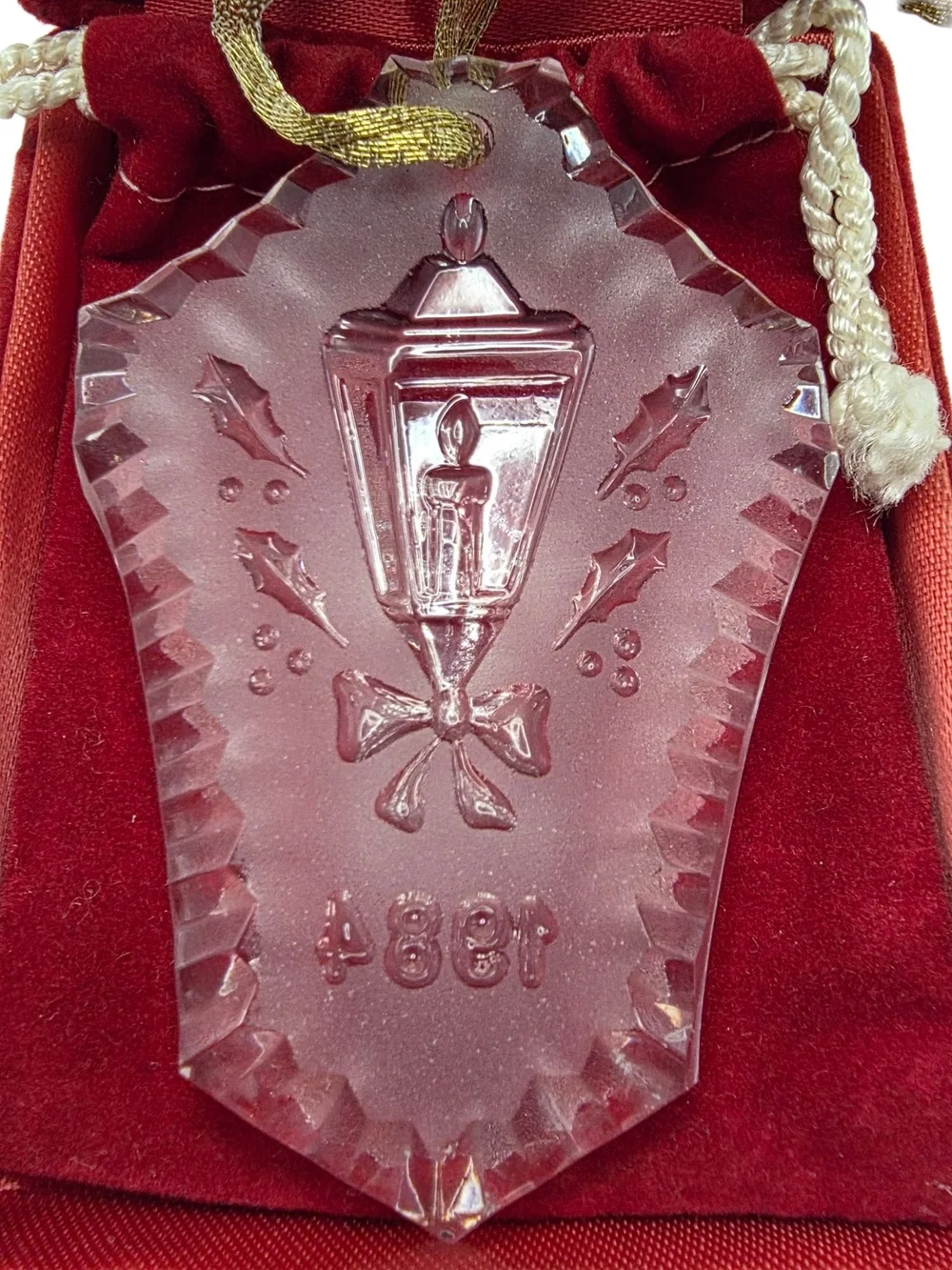Vintage 1984 Waterford Christmas Ornament 12 Days of Christmas Series Candle